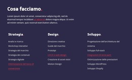 Pagina HTML Per Strategia, Web Design E Sviluppo