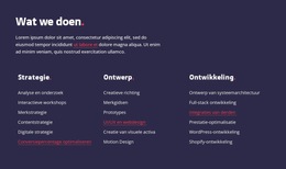 Strategie, Webdesign En Ontwikkeling - Beste Websitesjabloonontwerp