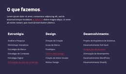 Maquete De Site Multifuncional Para Estratégia, Web Design E Desenvolvimento