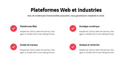 Plateformes Web - Page De Destination