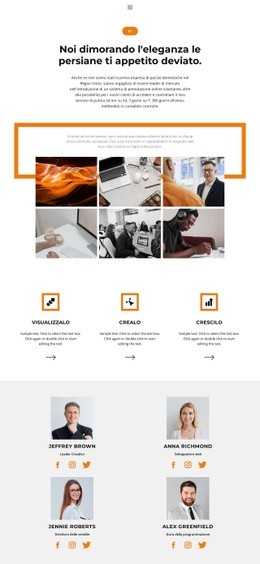 Modello HTML5 Premium Per Collaborazione Riuscita