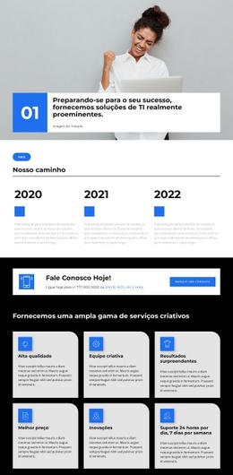 Reuniões Online - Página De Destino Gratuita, Modelo HTML5