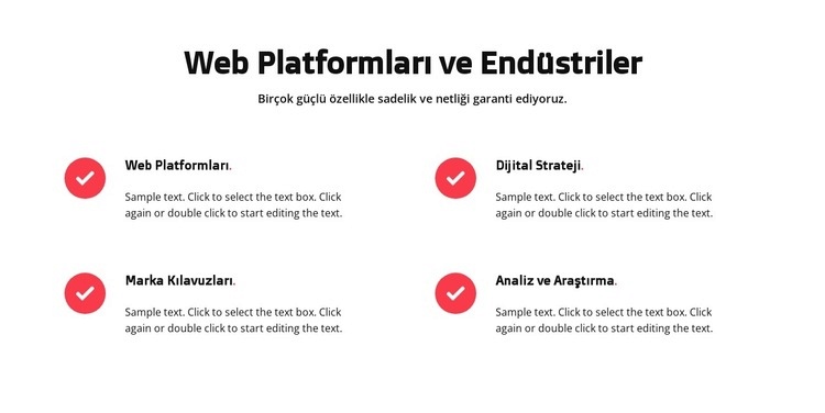 Web platformları Web Sitesi Mockup'ı