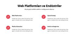 Web Platformları - En Iyi Web Sitesi Şablonu