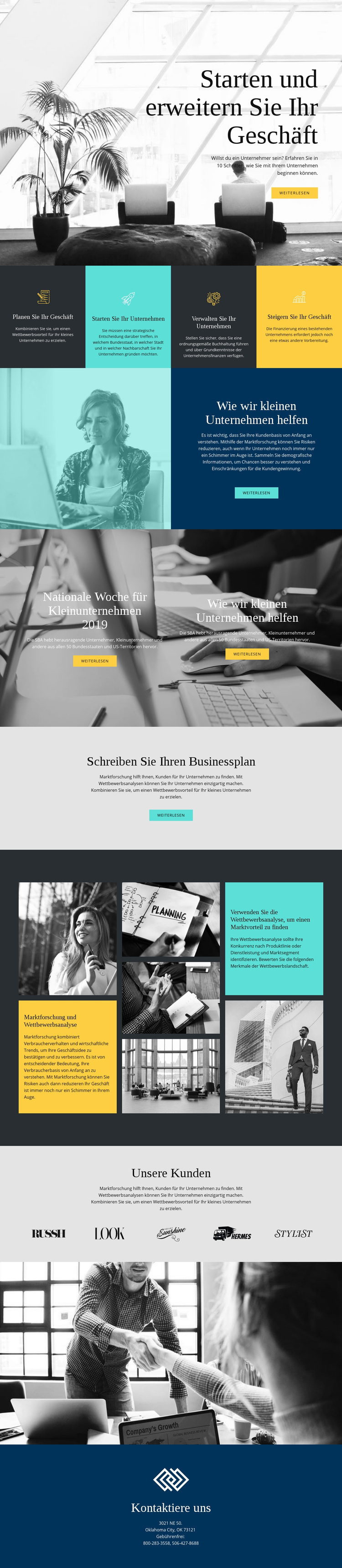 Starten und erweitern Sie Ihr Geschäft WordPress-Theme