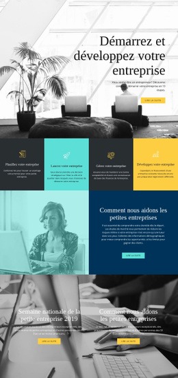 Démarrez Et Développez Votre Entreprise - Modèle HTML5 Polyvalent