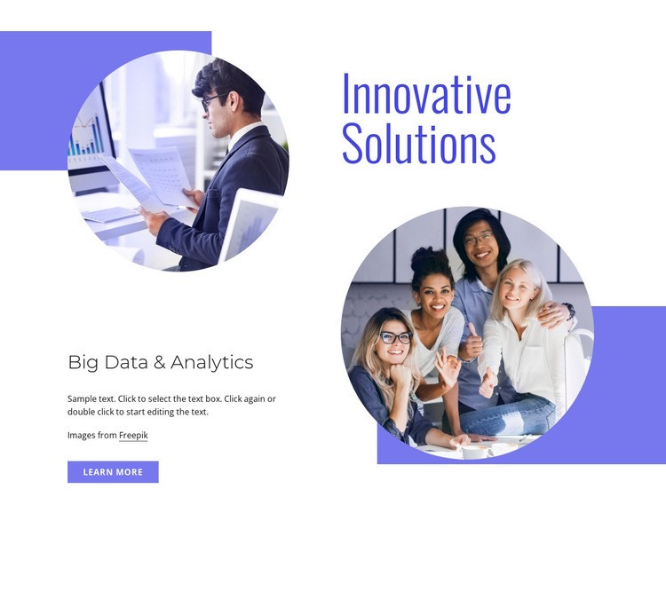Innovative solutions Homepage Design