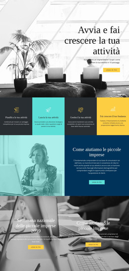 Avvia E Fai Crescere La Tua Attività - Miglior Modello HTML