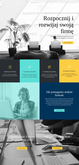 Rozpocznij I Rozwijaj Swój Biznes - Najlepszy Szablon HTML