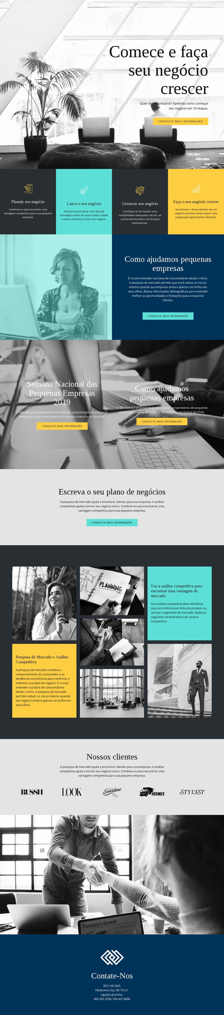 Inicie e expanda seu negócio Landing Page