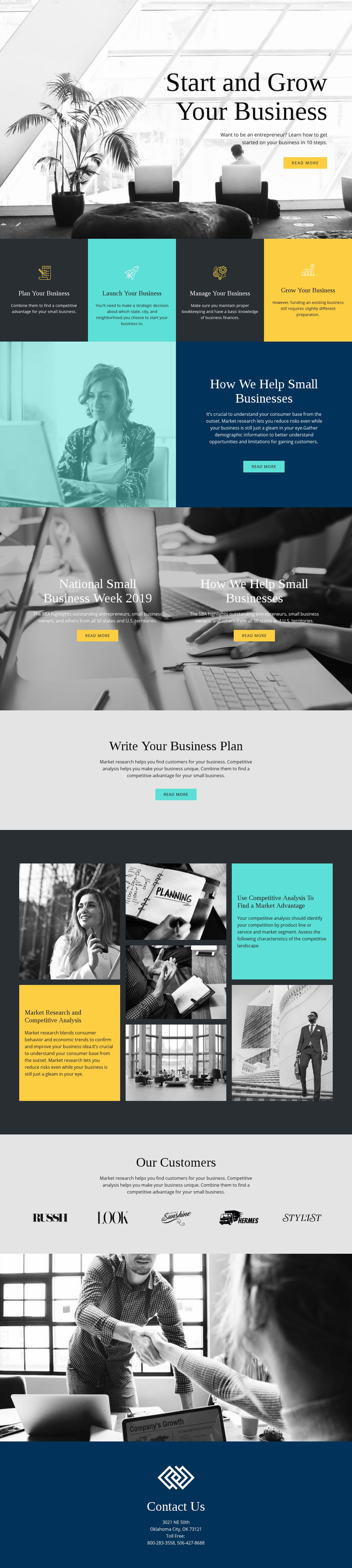 Start and grow your business Squarespace Template Alternative