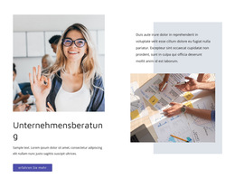 Unternehmensberatung - Beste Website-Vorlage