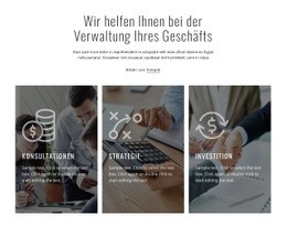 Atemberaubende Landingpage Für Finanz- Und Anlageberatung
