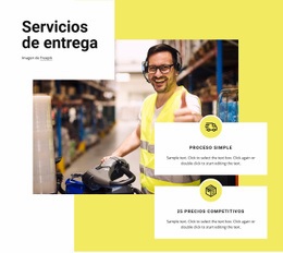 Servicios De Entrega: Página De Destino Definitiva