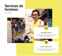 Services De Livraison - Modèle Gratuit