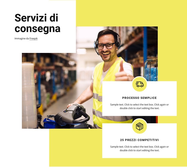 Servizi di consegna Modelli di Website Builder