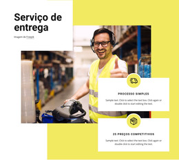 Modelo CSS Para Serviço De Entrega