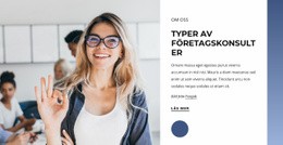 Sidans HTML För Typer Av Företagskonsulter