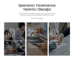 Finans Ve Yatırım Danışmanlığı Için HTML Açılış Sayfası