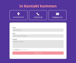 Kontaktblock Mit Symbolen