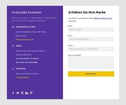 Kontakte Und Soziale Symbole - Schöner Website-Builder