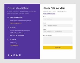 Névjegyek És Közösségi Ikonok Online Oktatás