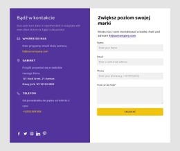 Kontakty I Ikony Społecznościowe Uniwersalny Wordpress