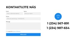Dva Telefony A Formulář – Vytvářejte Krásné Šablony
