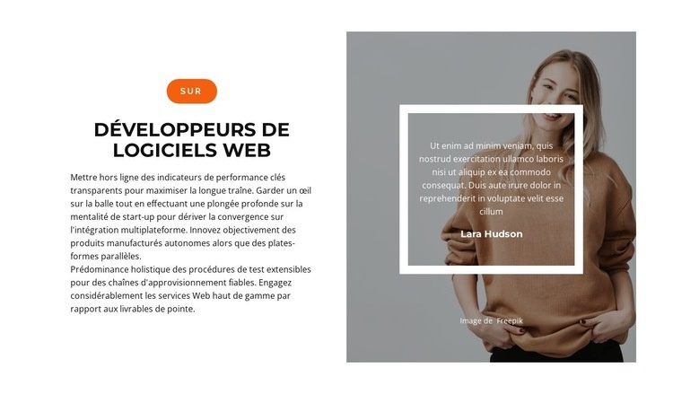 Développement rapide Créateur de site Web HTML