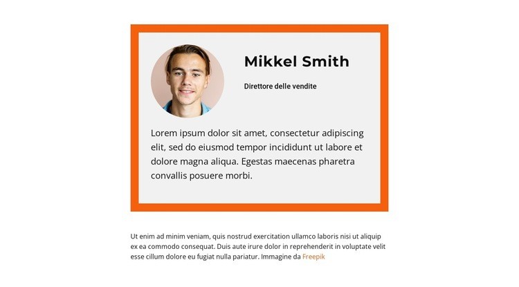 Responsabile clienti Modelli di Website Builder