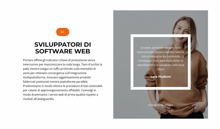 Sviluppo rapido Un modello di pagina