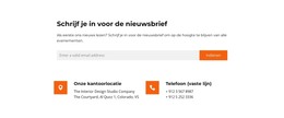 Ontvang Het Nieuws - HTML-Paginasjabloon