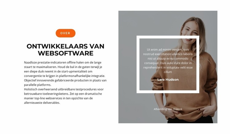 Snelle ontwikkeling Html Website Builder