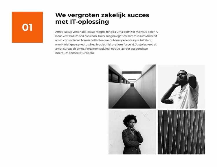 Wij creëren succes Html Website Builder