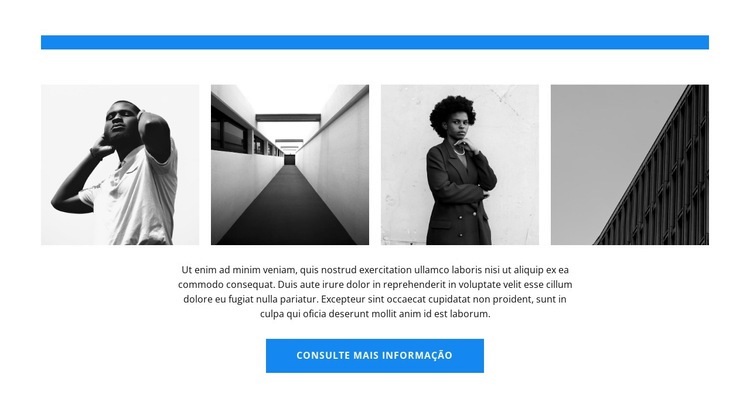 Galeria do trabalho Construtor de sites HTML