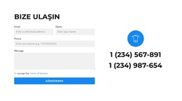 İki Telefon Ve Bir Form - Önyükleme Şablonu