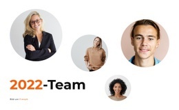 Neues Teamset - HTML-Vorlage Für Eine Seite