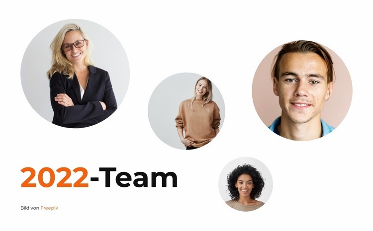 Neues Teamset HTML5-Vorlage