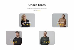 Fantastische Joomla-Vorlage Für Team Der Besten