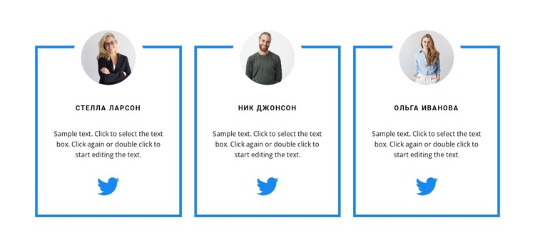 Три специалиста CSS шаблон