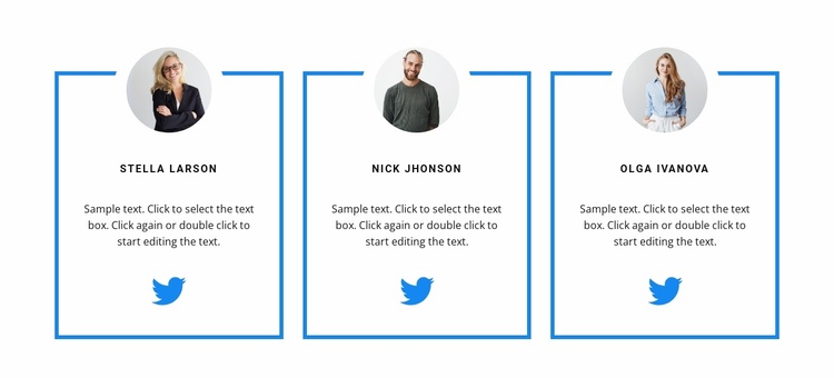 Three specialists Landing Page