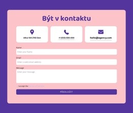 Varianty Motivu Bootstrap Pro Kontaktní Formulář A Opakovač Mřížky