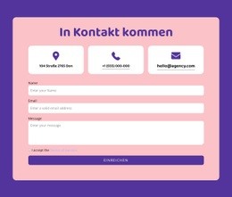 Kontaktformular Und Grid-Repeater - HTML5-Responsive Vorlage