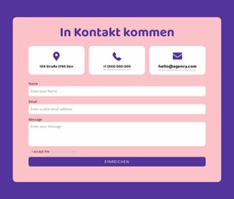 Kontaktformular Und Grid-Repeater – Joomla-Template Kostenlos Responsive