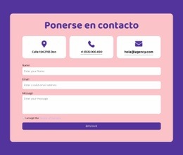 Formulario De Contacto Y Repetidor De Grilla: Plantilla Adaptable HTML5