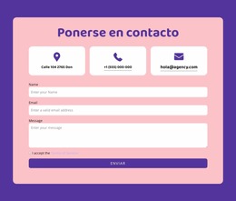 Formulario De Contacto Y Repetidor De Grilla - Plantilla Joomla Adaptable Gratuita