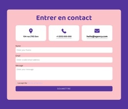 Formulaire De Contact Et Répétiteur De Grille - Online HTML Page Builder