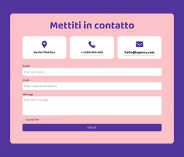 Modulo Di Contatto E Ripetitore Di Griglia - Modello Joomla Reattivo Gratuito