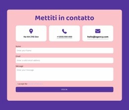 Modulo Di Contatto E Ripetitore Di Griglia - Pagina Di Destinazione Per Qualsiasi Dispositivo