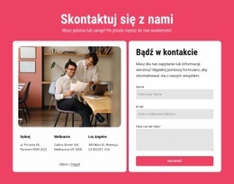 Kontakty W Dwóch Komórkach - Bezpłatna Makieta Strony Internetowej